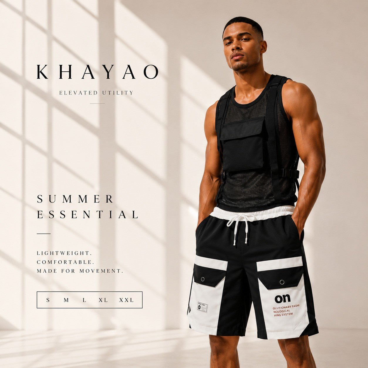 Men's Quick-Dry Beach Shorts Lightweight Summer