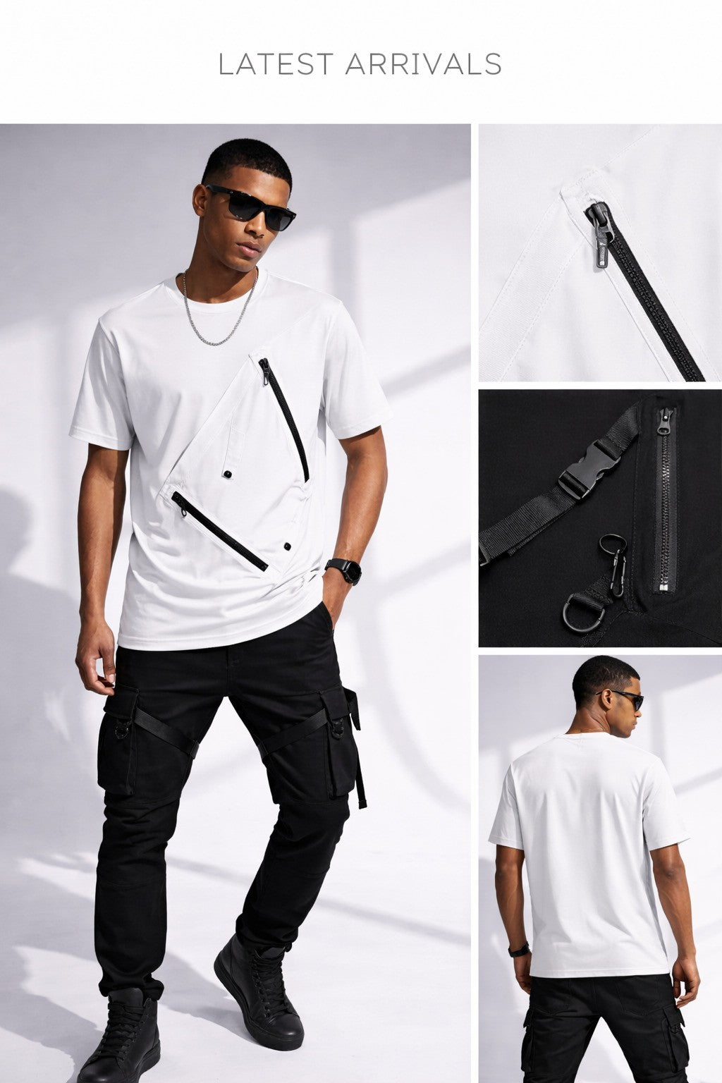 Summer Techwear T-Shirt for Men