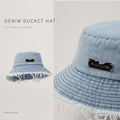Distressed Bucket Unisex Casual Sun Hat for Spring