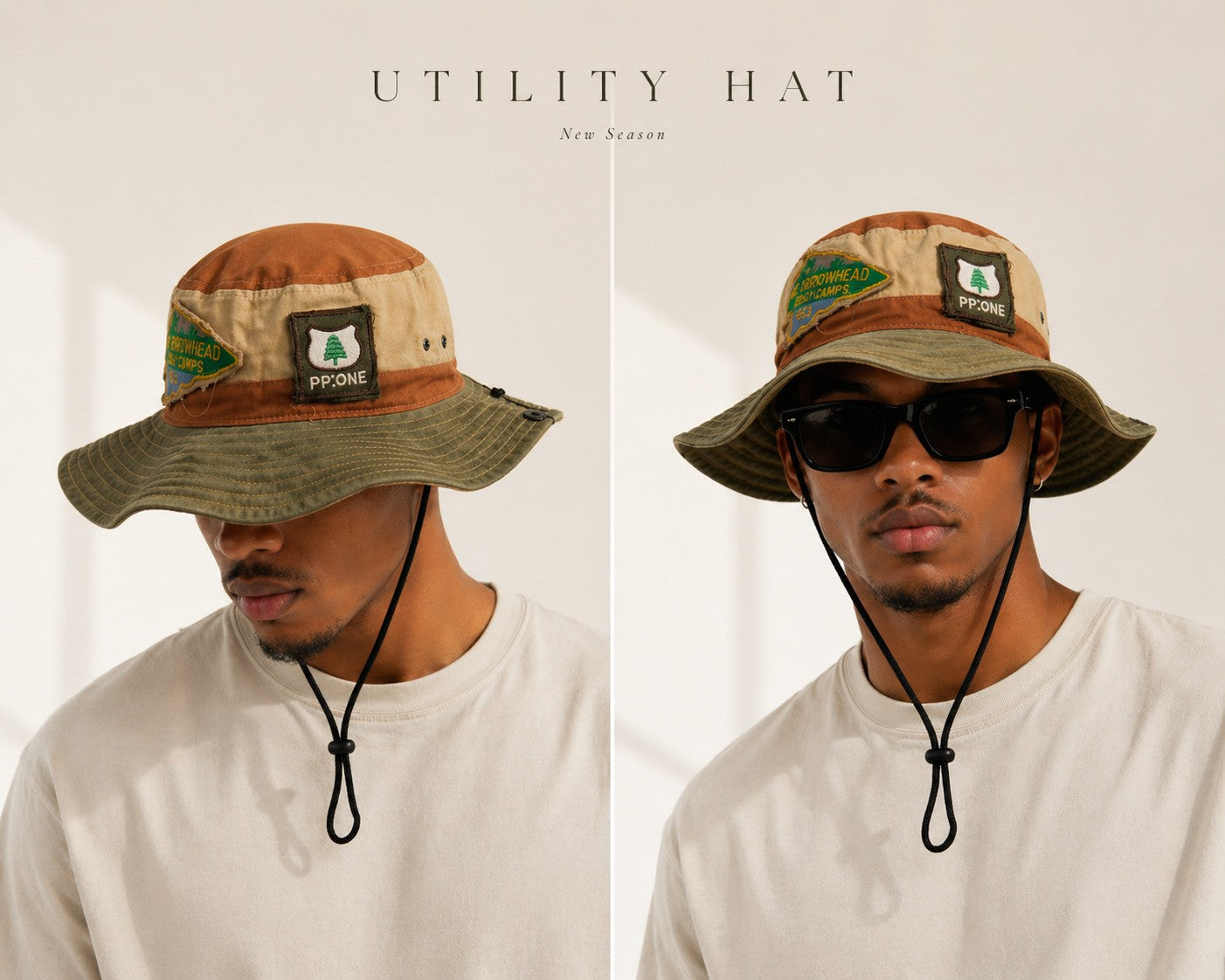 Classic Washed Bucket Hat Lightweight Wide Brim