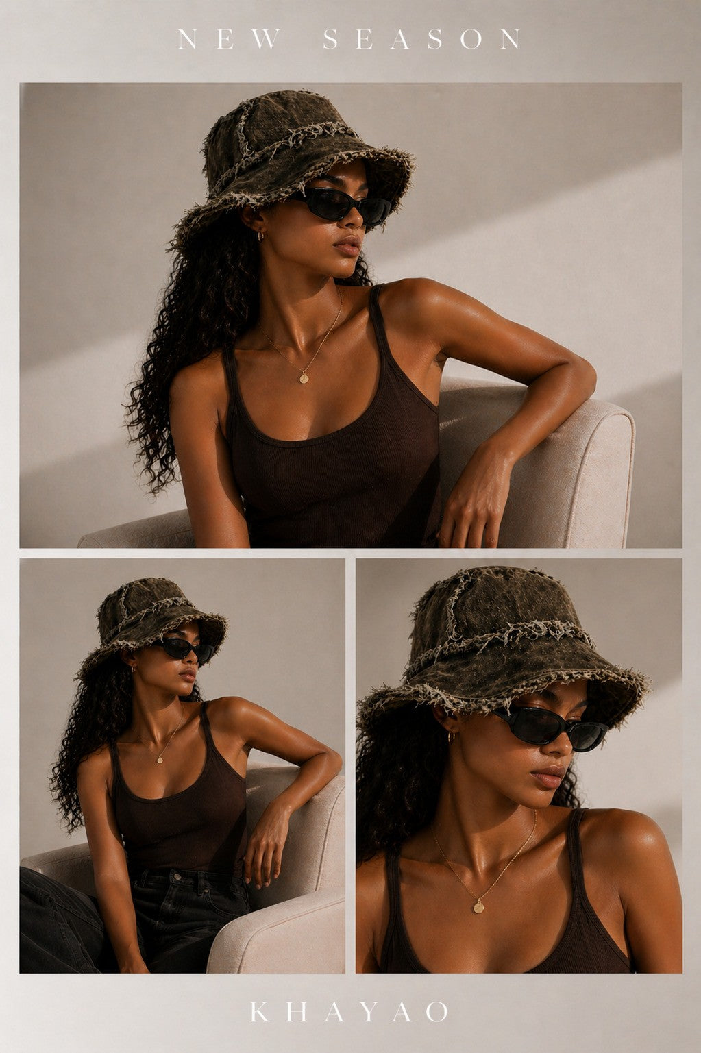 Unisex Vintage Bucket Brim Outdoor Beach Hat