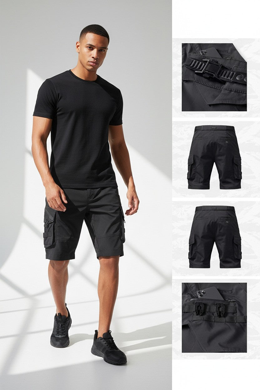 Premium Men’s Cargo Shorts Multi Pocket Utility Tactical