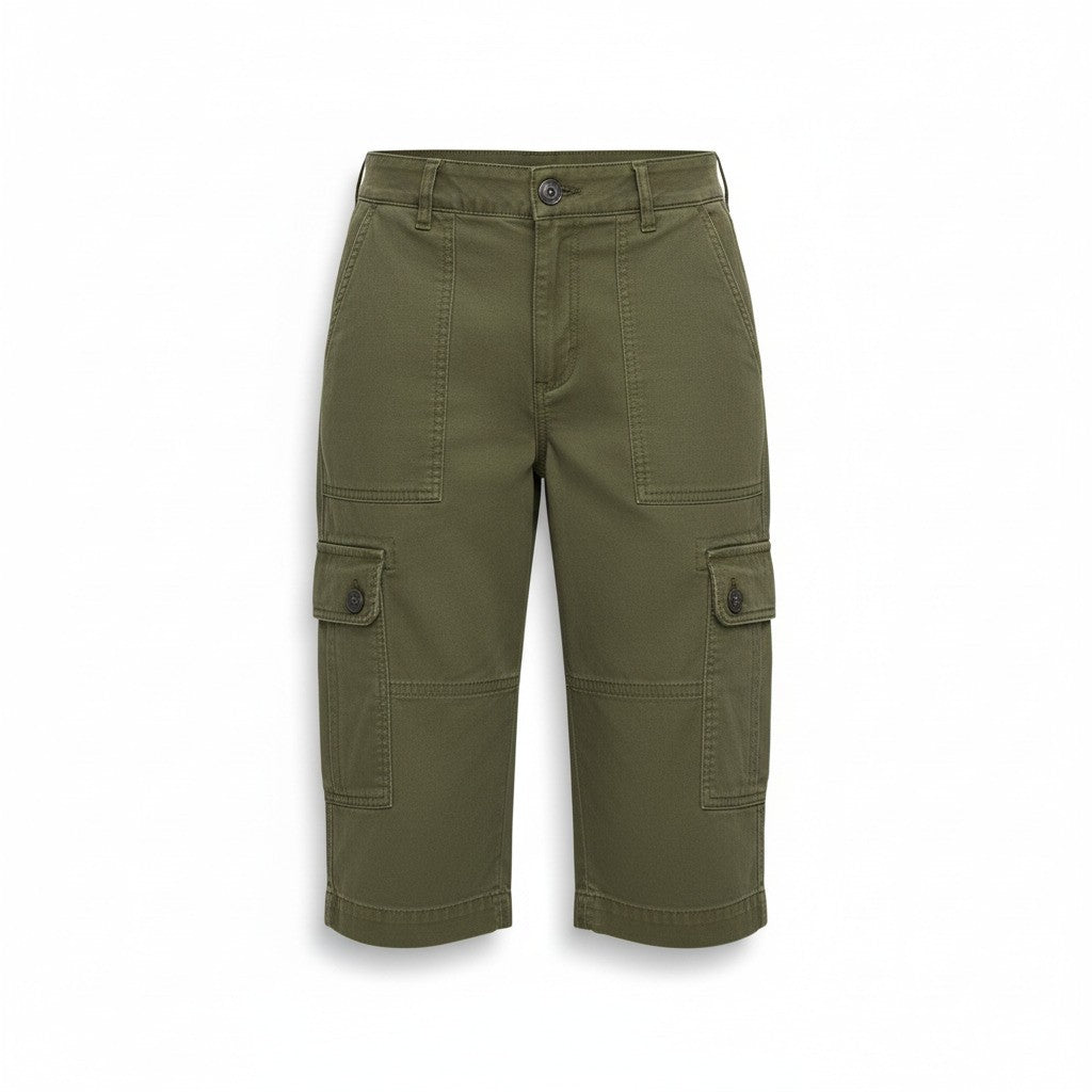 Women’s Camo Cargo Shorts  Modern Outdoor Silhouette