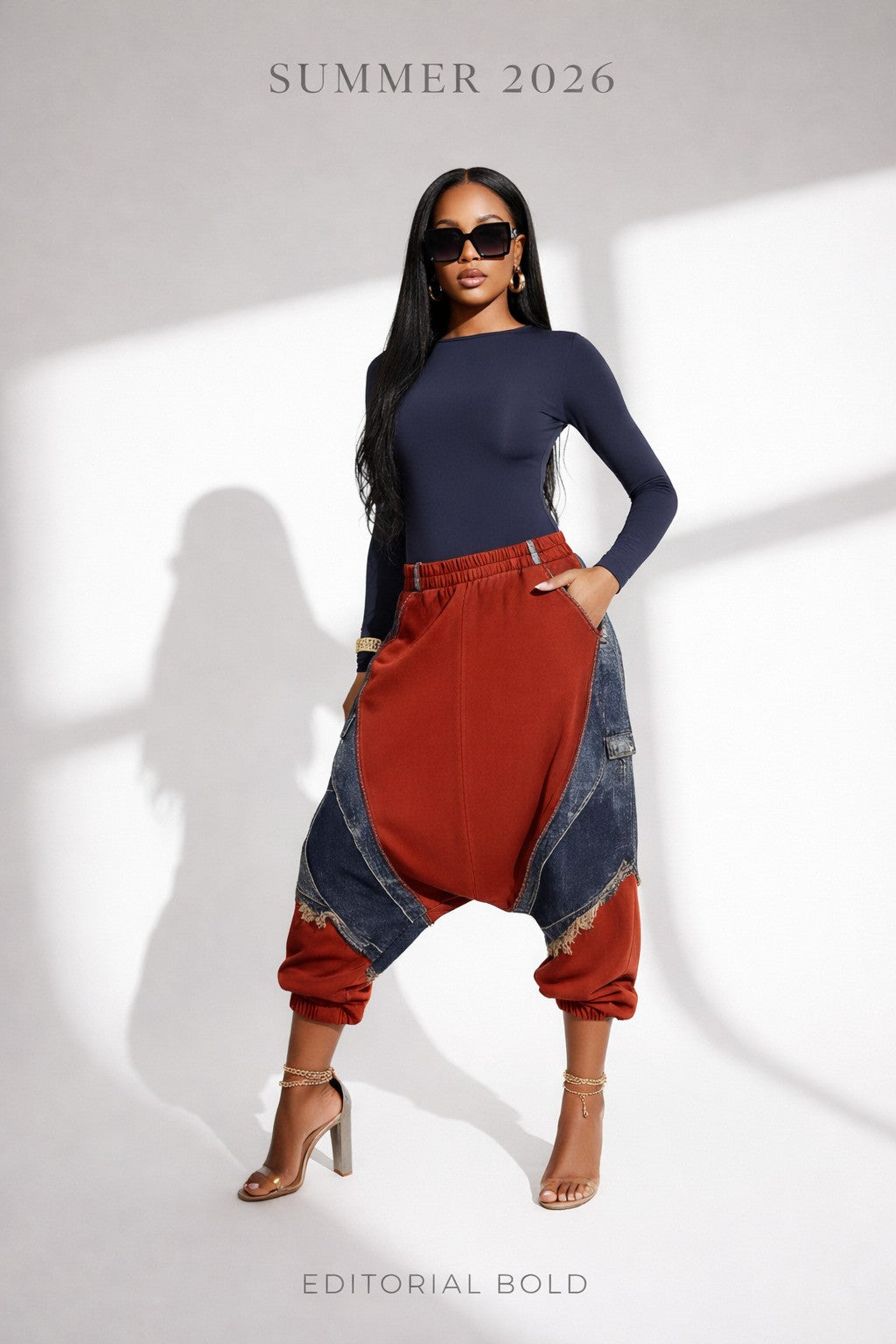 Fashion Runway Women’s Cargo Barrel Jogger Style