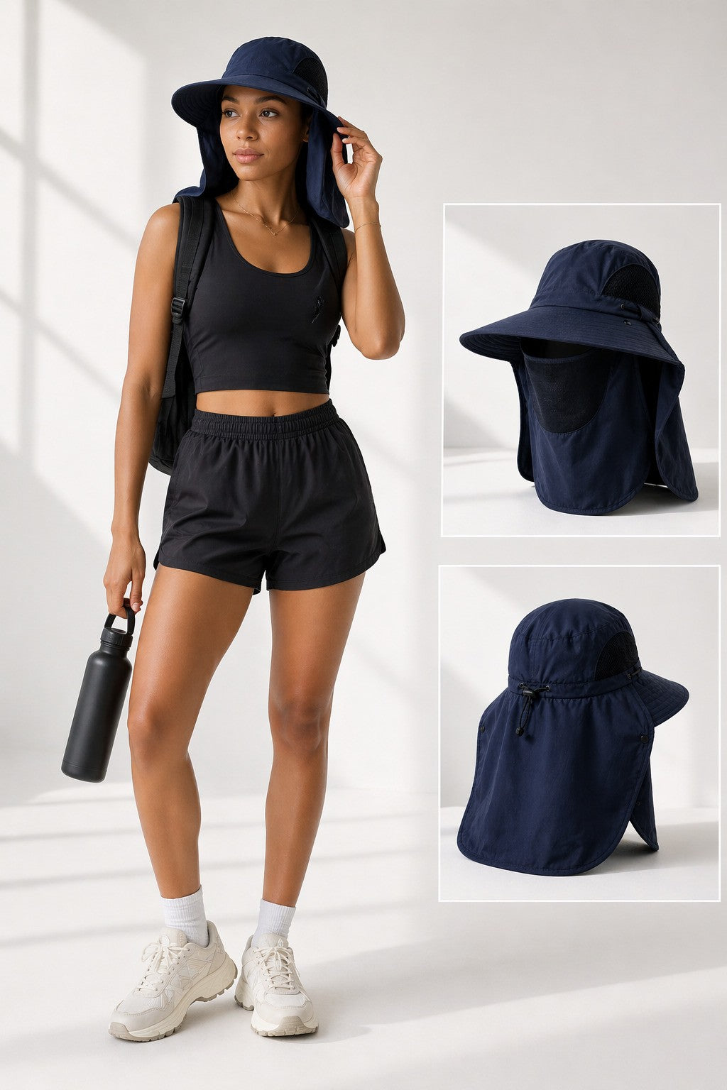 Unisex Wide Brim Sunshade Hat Outdoor UV Protection