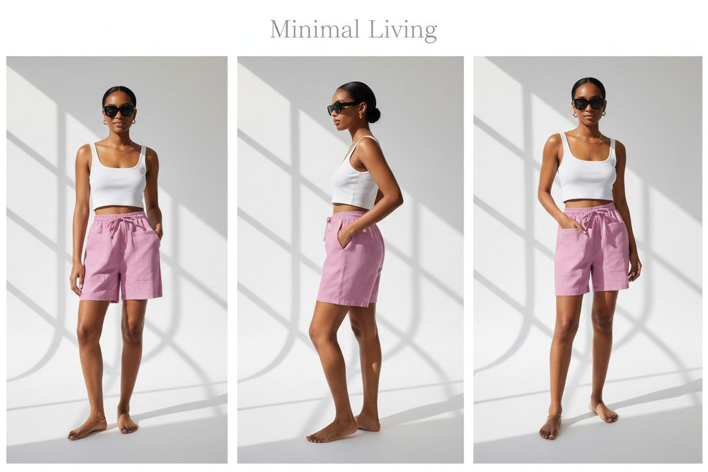 Minimal Army Street  Summer Shorts for Women