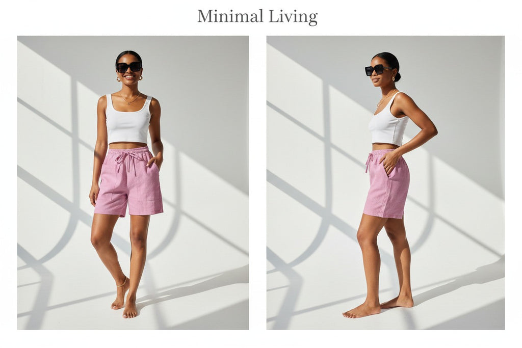 Minimal Army Street  Summer Shorts for Women
