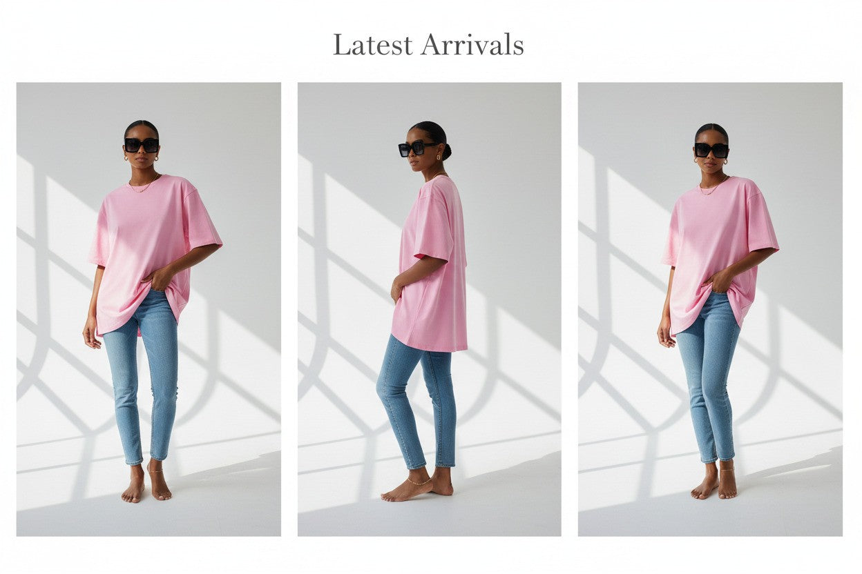 Oversized T-Shirt Breathable Cotton Loose Top All Sizes