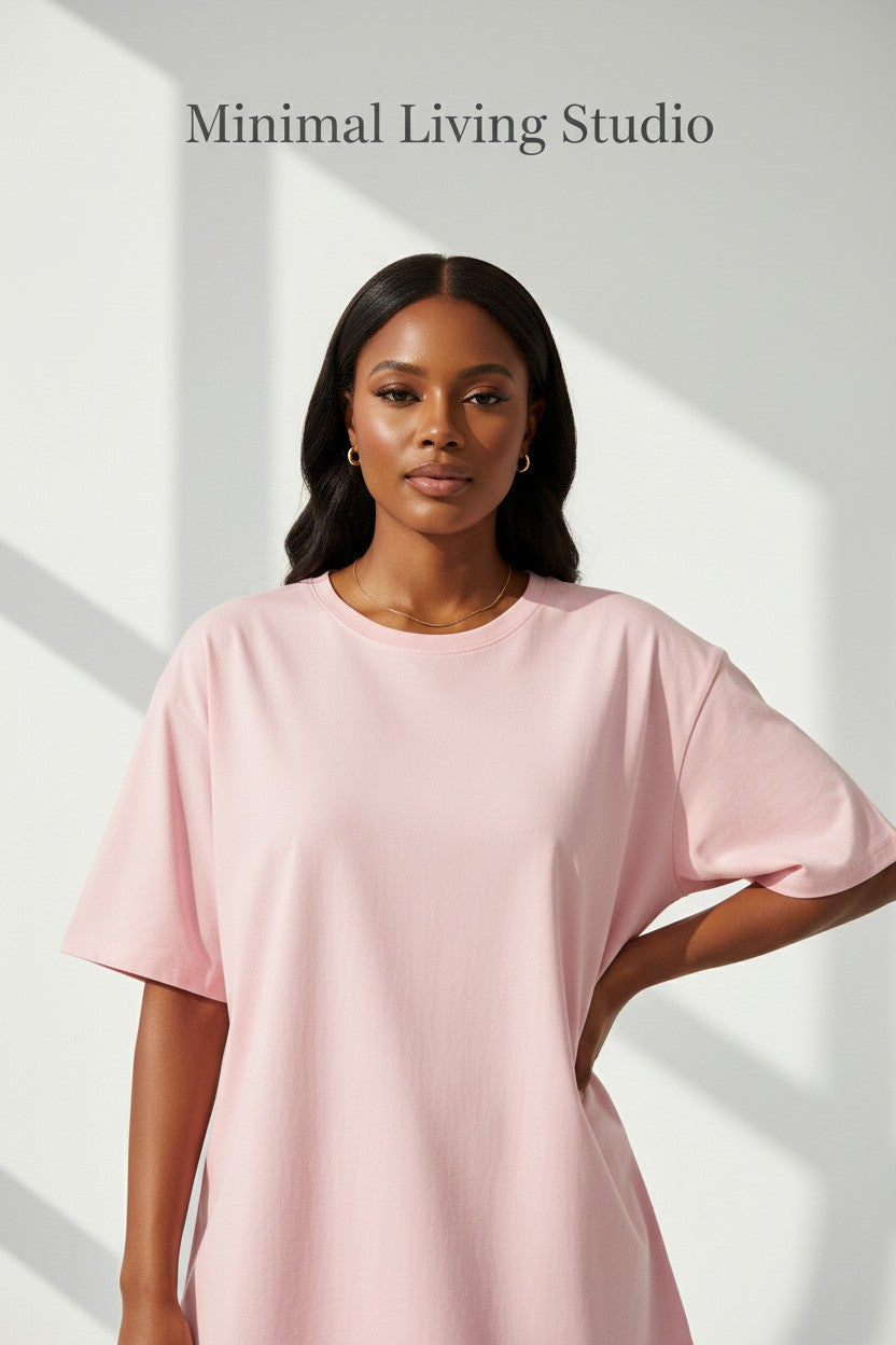 Oversized T-Shirt Breathable Cotton Loose Top All Sizes