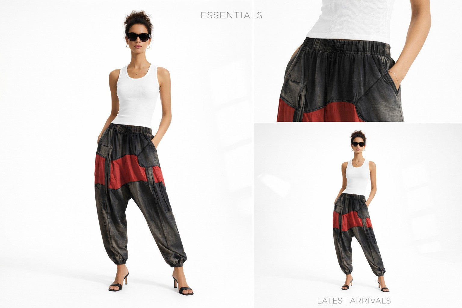 Trendy  Women’s Wide Leg Street Pants  High Rise Fit