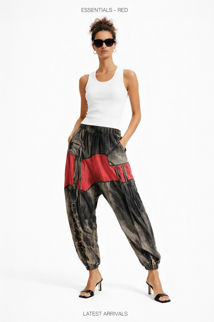 Trendy  Women’s Wide Leg Street Pants  High Rise Fit