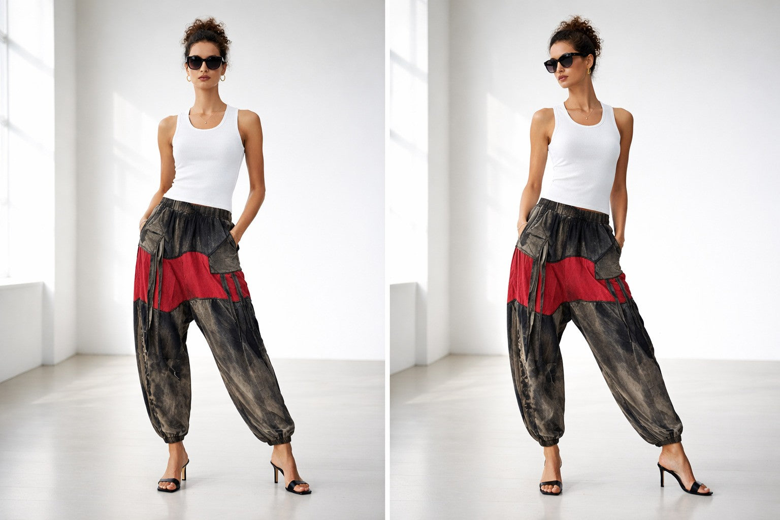 Trendy  Women’s Wide Leg Street Pants  High Rise Fit