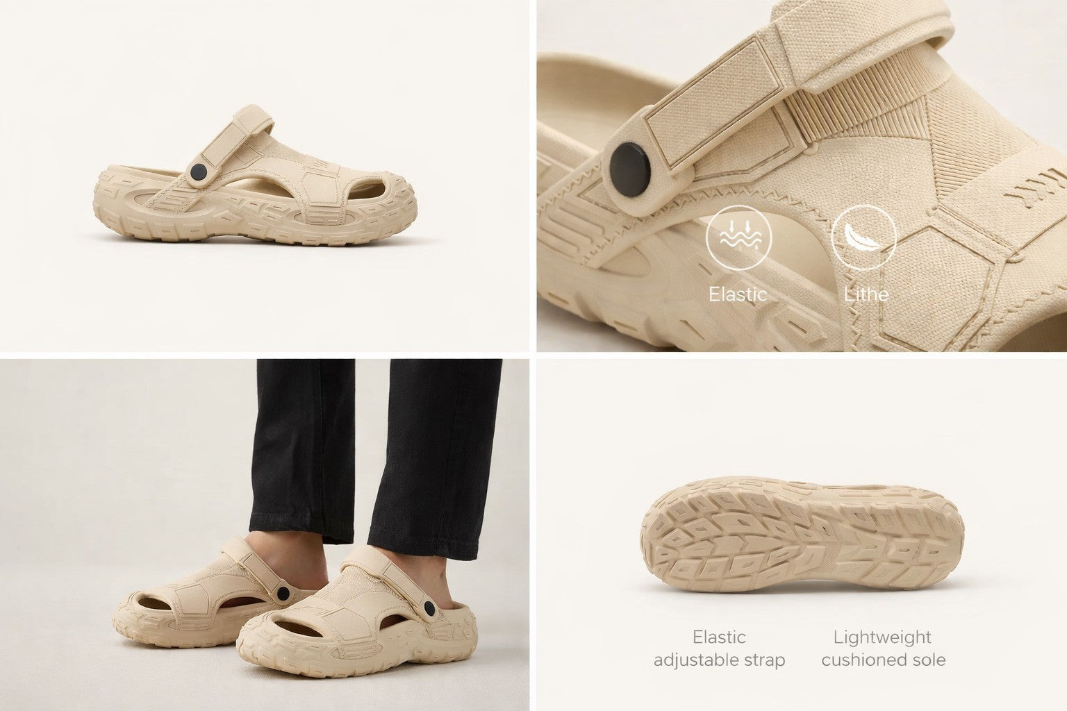 Men’s Breathable Garden Clogs Anti-Slip Summer