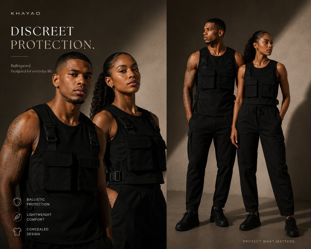 Tactical Style Relaxed Sleeveless Utility Streetwear Shirt