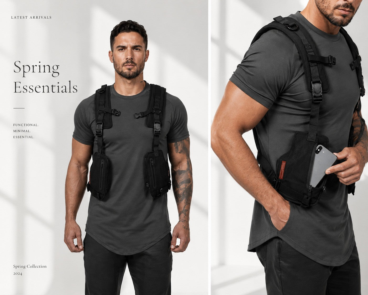 Men’s Multi-Function Utility Tactical Vest Everyday Wear