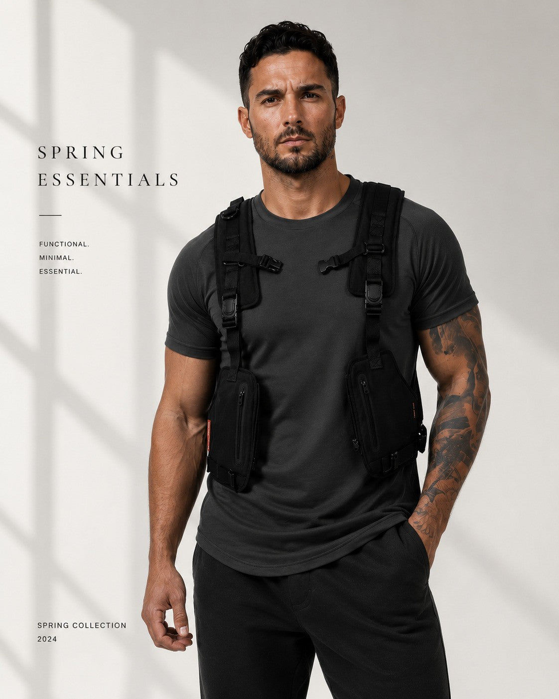Men’s Multi-Function Utility Tactical Vest Everyday Wear