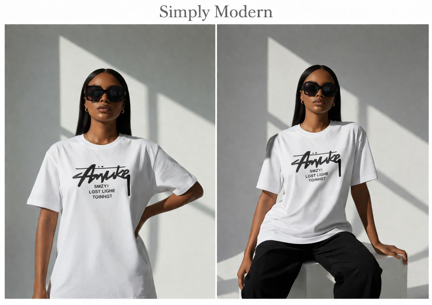Graphic T-Shirt Vintage Letter Print Cotton Summer