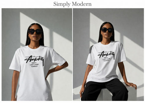 Graphic T-Shirt Vintage Letter Print Cotton Summer
