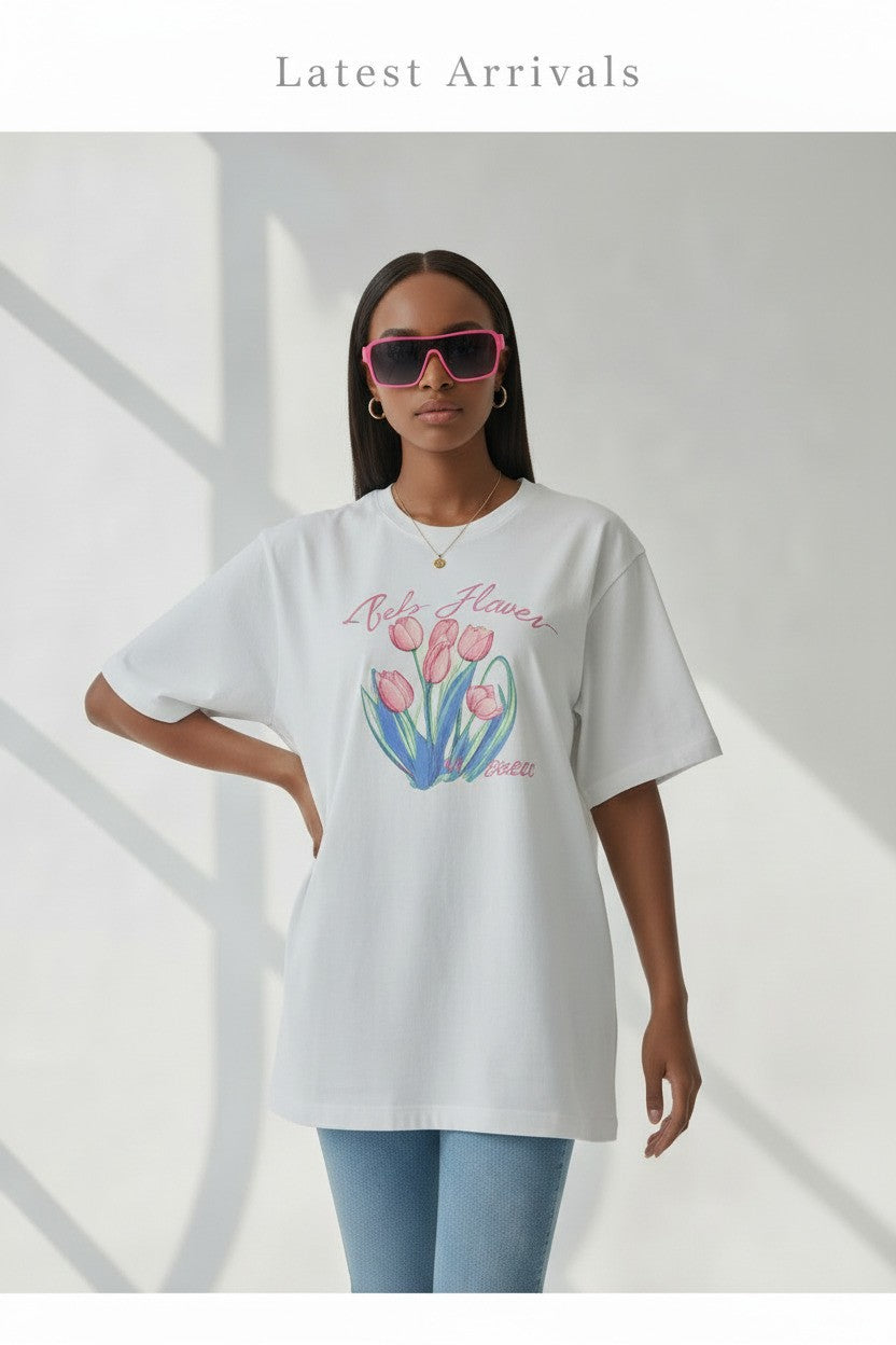 Women’s Loose Fit Strawberry Graphic Soft Cotton