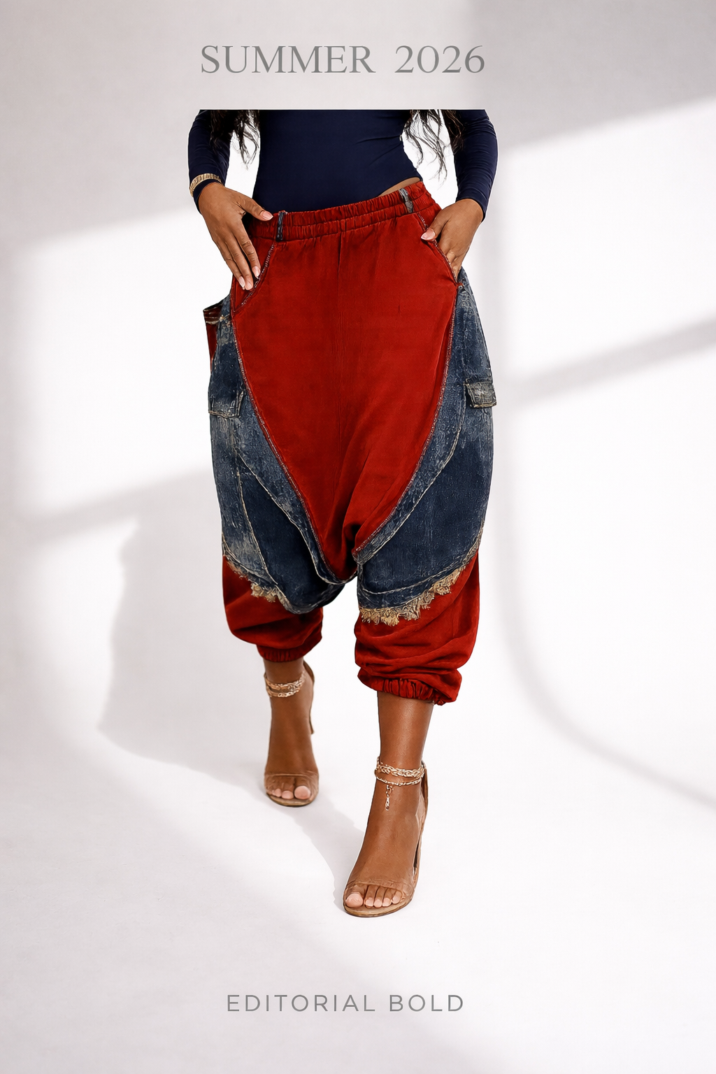 Fashion Runway Women’s Cargo Barrel Jogger Style