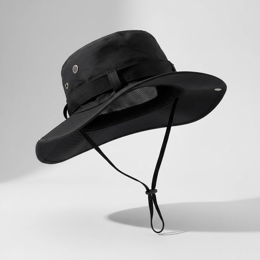 Men’s Wide Brim Bucket Sun Hat Summer